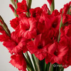1 Adet Kırmızı Glayör Swan Gladiolus Çiçeği Soğanı