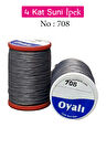 Oyalı 4 Kat Suni İpek İplik İğne Oyası Boncuk İpi Tığ Oyası No:708
