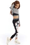 Modern Romance Çiçek Desenli Kız Çocuk Spor Tayt
