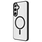 Galaxy S24 Kılıf Magsafe Şarj Özellikli Redclick Krom Magsafe Silikon Kapak