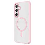 Galaxy S24 Kılıf Magsafe Şarj Özellikli Redclick Krom Magsafe Silikon Kapak