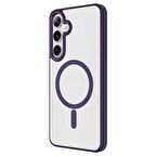 Galaxy S24 Kılıf Magsafe Şarj Özellikli Redclick Krom Magsafe Silikon Kapak