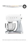 Smeg SMF02WHEU Retro Beyaz 800 Watt 4.8 Litre Stand Mikser