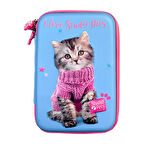 STUDİO PETS PT-7785 eva kalem çantas KEDİLİ-MAVİ