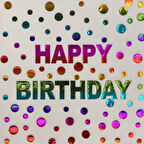 Kağıt Peçete Varak baskılı Happy Birthday Renkli Model 20 Parça