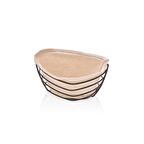 Narin Siyah Telli Oval Ekmeklik A60052