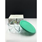 Paşabahçe 530683 Plastik Kap.Yeşil 2 Göz Saklama