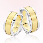 İki Renk Altın Alyans 2701