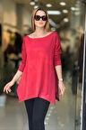 Kayık Yaka Asimetrik Bluz