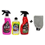 3'lü Yıkama Seti - Yıkama Eldiveni Hediye