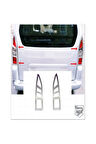 Citroen Berlingo Uyumlu Krom Stop Çerçeve 2 Parça 2008-2012 Arası Paslanmaz Çelik