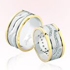 Harem Altın İki Renk Altın Alyans 2707