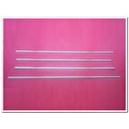 DB Chrome VW T-Roc Cam Çıtası Nikelajı 2017 Sonrası 4 Parça P.Çelik