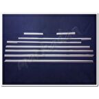 Markadan Mercedes Vito W447 Uzun Şasi Krom Cam Çıtası 2014 Sonrası 8 Parça Paslanmaz Çelik