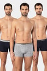 Cacharel Erkek Desenli Likralı Boxer 3'lü Paket 1339/Lacivert 3