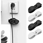 Yapışkanlı Airfryer Kablo Sabitleyici Düzenleyici Çok Amaçlı Kablo Tutucu Kablo Toparlayıcı 4 Adet