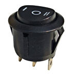 Mini On Off Aç Kapa Anahtar Düğme Yuvarlak İki Kademeli I-0-II