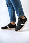 Erkek Günlük Sneaker Rahat Spor Ayakkabı SİYAH BEYAZ
