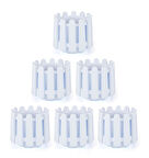 Omnipazar SO-İS04 İstanbul Dekoratif Yuvarlak Saksı 14,1 lt Kirli Beyaz 6 Adet