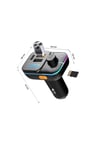 55W Hızlı Şarj Destekli Çift Usb + Type-C Çıkışlı Bluetooth FM Modülatör Transmitter MT9874