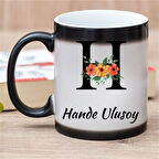 Kişiye Özel Baş Harf Tasarımlı Sihirli Kupa Bardak