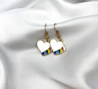 Gökkuşağı Kalp Aşk Küpe