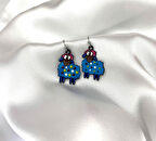 Esprili Mavi Kuzu Küpe