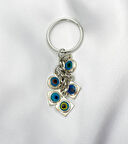 Çoklu Sallantılı Nazar Boncuk Anahtarlık