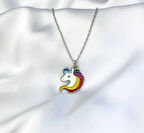 Unicorn Renkli Kolye