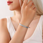 Mıknatıslı Manyetik Şans Bilekliği Gümüş Kolye veya Halhal