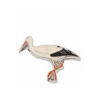 Leylek Logolu Nikel Kaplama Rozet