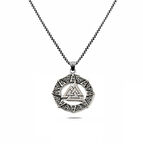 Güç Simgesi Valknut Viking Paslanmaz Çelik 316 L Kalite Kolye