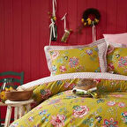 APRİCİTAS RANFORCE TEK KİŞİLİK NEVRESİM TAKIMI OPHELİA YAĞ YEŞİLİ