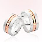 Harem Altın İki Renk Altın Alyans 2806