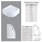 Oval panelli duş Teknesi H:15-16 cm