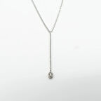 Biem Gümüş Renk Su Yolu Zirkon Taşlı Y Kolye