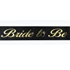 BRİDE TO BE SİYAH GOLD KUŞAK 150 CM