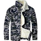 Slim Fit Kürklü Kot Mont