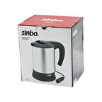 SİNBO SK-7371  12V  ARAÇ İÇİ KETTLE  PASLANMAZ ÇELİK  SU ISITICISI  0.8LT   120W   ÇAKMAKLIK FİŞLİ   PLASTİK KAPAK - KULP (2818)