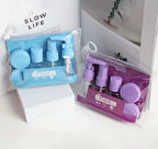 6 Parça Renkli Kapaklı Seyahat İçin Boş Şişe Seti (2818)