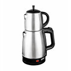 SİN BO STM-5831 ELEKTRİKLİ ÇELİK ÇAY MAKİNESİ ÇAYCI 1.7LT + 0.7LT ÇAY SÜZGEÇLİ (2818)