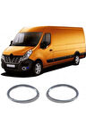Renault Master 3 Krom Sis Çerçevesi 2 Parça 2010 Üzeri Paslanmaz Çelik