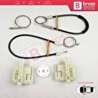 BMW 3 Serisi E90 E91 2004-2012 4/5 Kapı 51337140587 51337140588 İçin Ön Sağ veya Sol Cam Kriko Seti