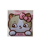 14 cm Asma Kilitli Metal Kedili Kumbara  2599