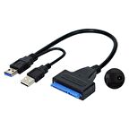 Usb 3.0 to 2.5-3.5 inç Sata Çevirici + 12 volt Adaptör