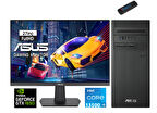 Asus Expertcenter Intel I5 13500 16GB 256GB SSD 4GB/GTX1650 27" Monitör WINDOWS11PRO Masaüstü Blgisayar J1S500TE-5135000020W46+ZETTAUSBBELLEK