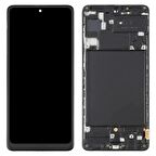 Samsung A71  Lcd Dokunmatik Ekran Çıtalı (Siyah) 