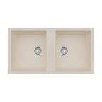 RealStone Nemrut 97 P019 Granit Evye 970x520 mm Çift Göz Damlalıksız Mutfak Evyesi - RealStone p019 Nemrut Krem