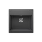 RealStone Olympos 56 K004 Granit Evye 560x500 mm Tek Göz Mutfak Evyesi - RealStone K004 Olympos 56 Antrasit
