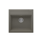 RealStone Olympos 56 K004 Granit Evye 560x500 mm Tek Göz Mutfak Evyesi - RealStone K004 Olympos 56 Gri